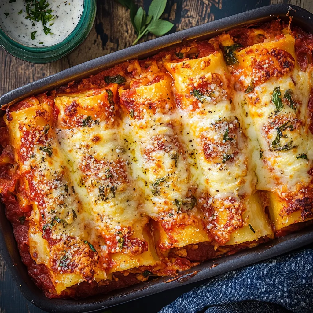 Un piatto di lasagna con verdure e formaggio.