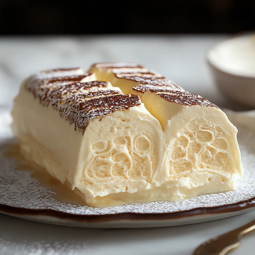 Un dolce con crema e cioccolato.