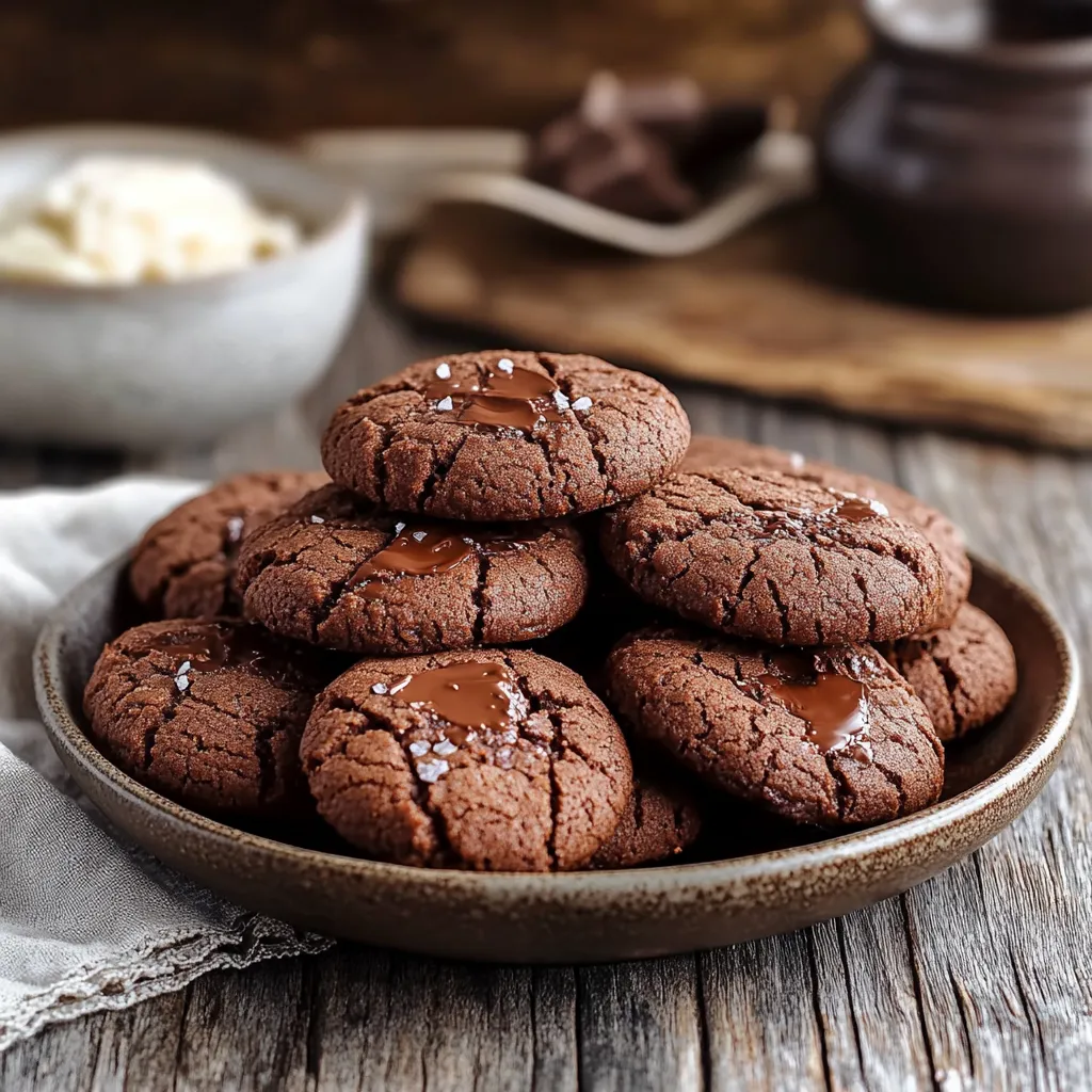 Un piatto di biscotti con caramello.