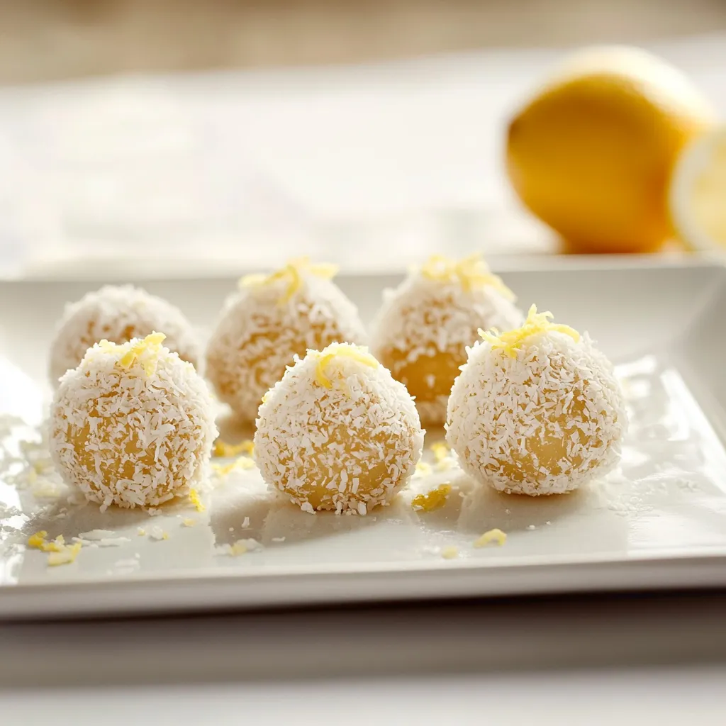 Un piatto con 6 bocconcini di limone.
