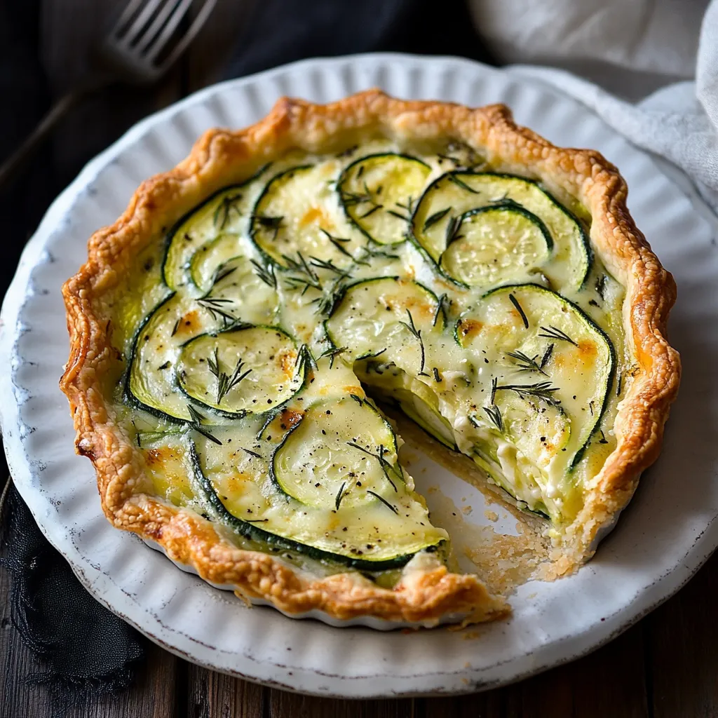 Una torta di verdure con il formaggio.