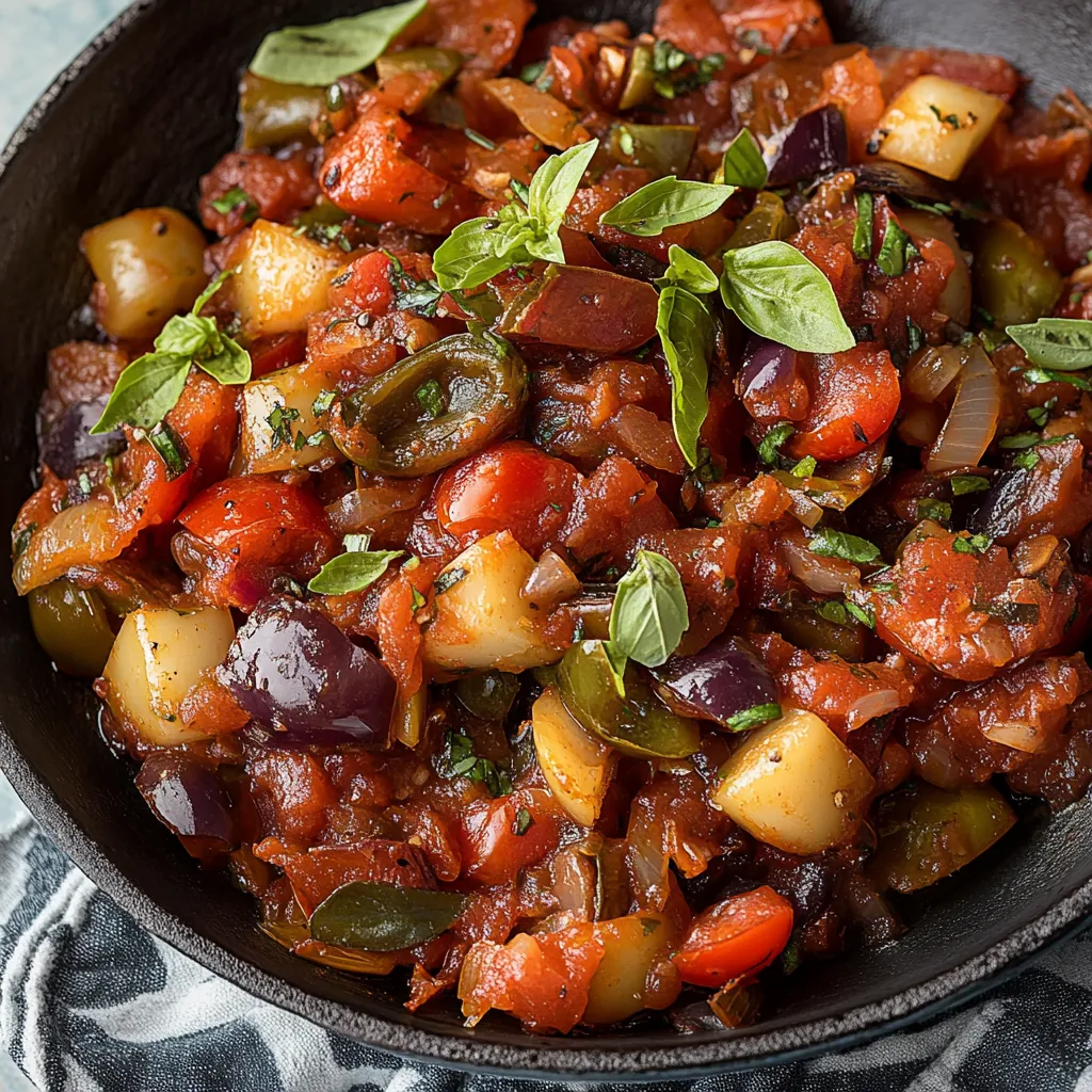 Una ciotola di cucina con una miscela di verdure e carne.