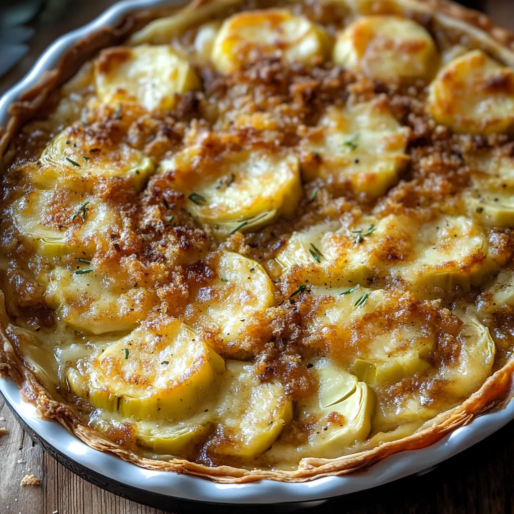 Carciofi gratinati con provola e pomodoro.