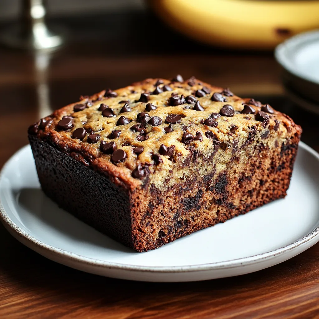 Banana bread al cioccolato.
