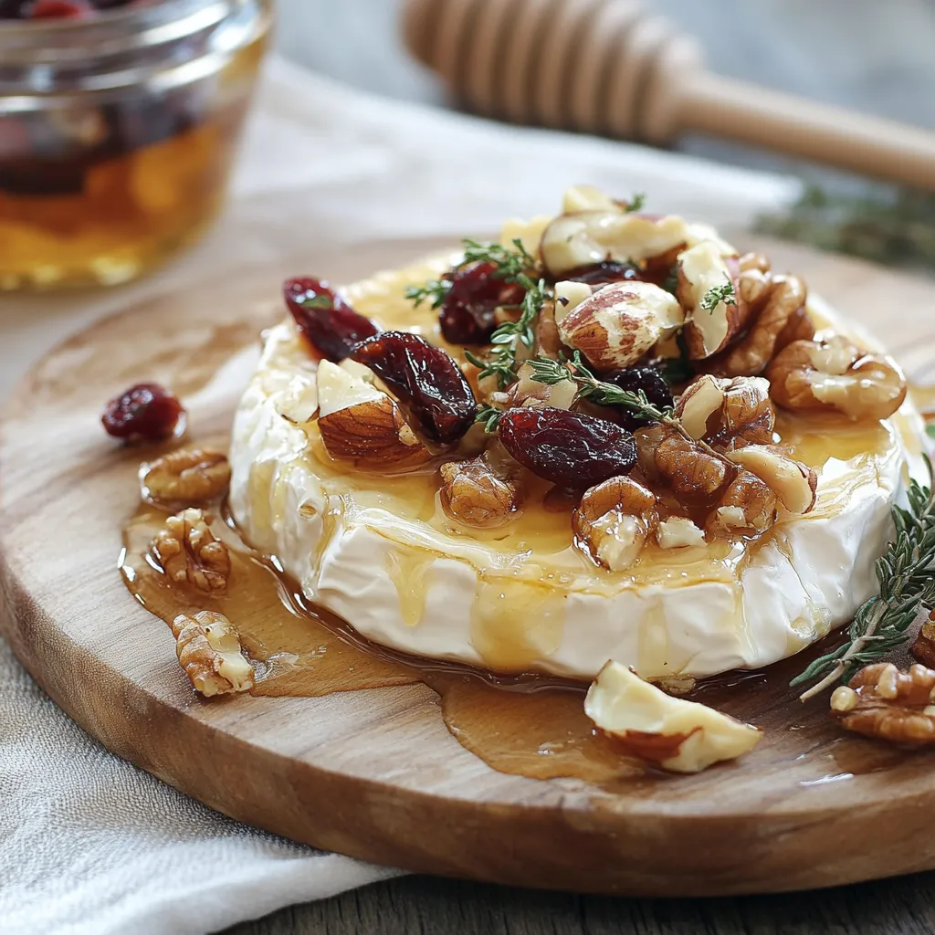 Formaggio su piatto con nocciole e spezie.