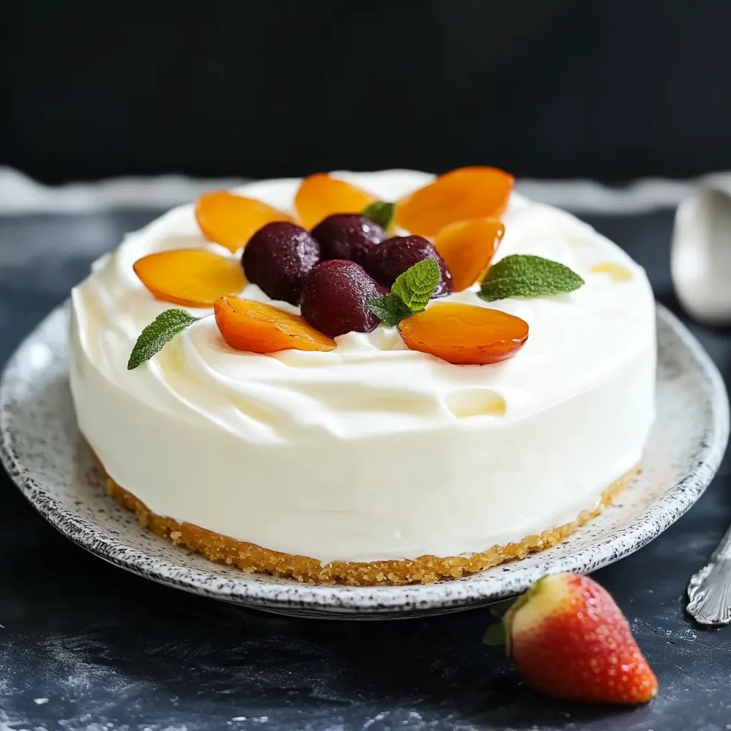 Un dolce con panna e frutta.