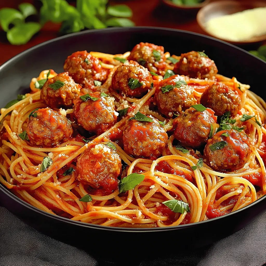Penne al sugo con polpette.