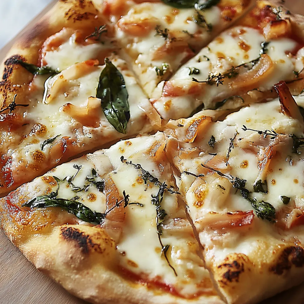 Pizza con formaggio e verdure.