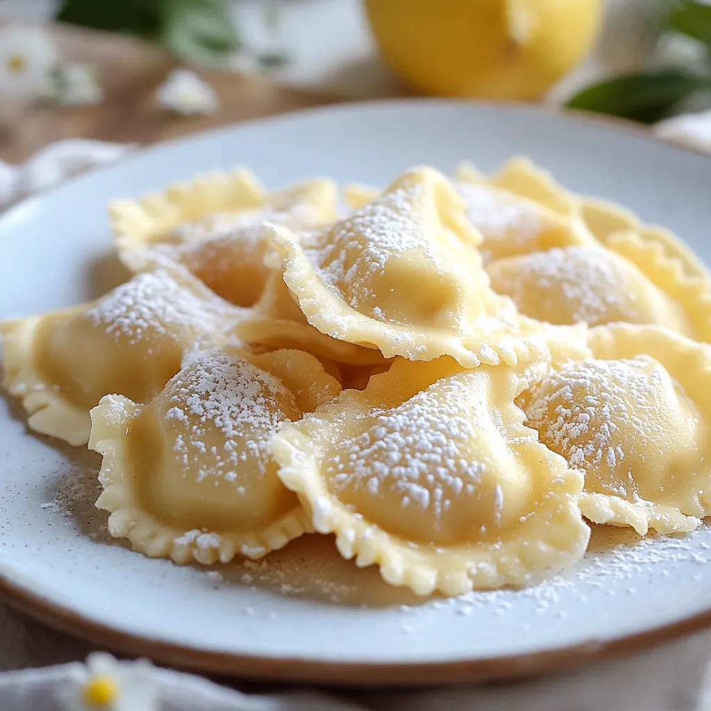 Piattino di dolci con limone.