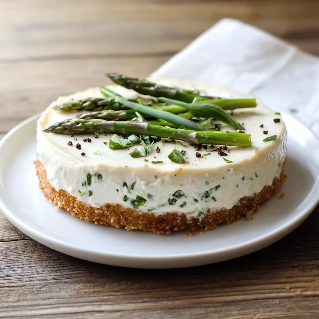 Torta salata con asparagi e crema.