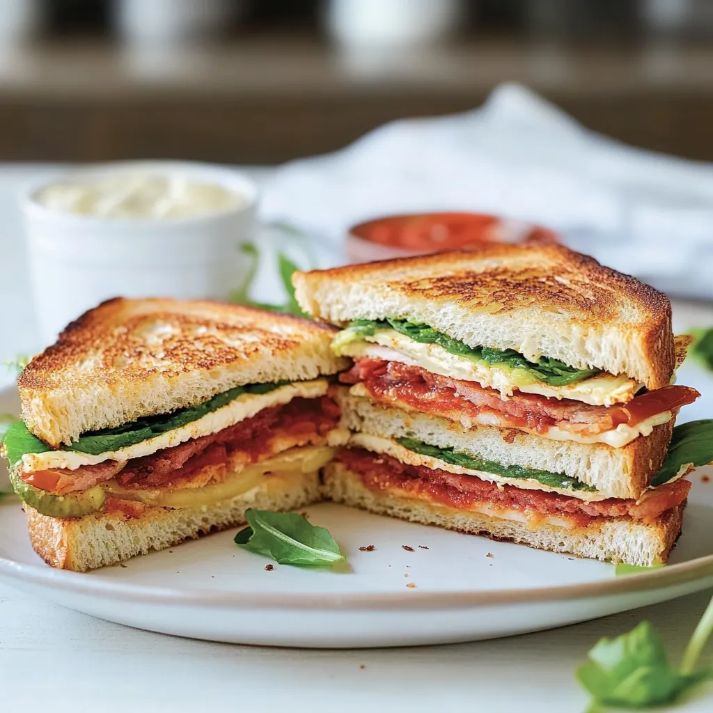 Panini con verdura e formaggio.
