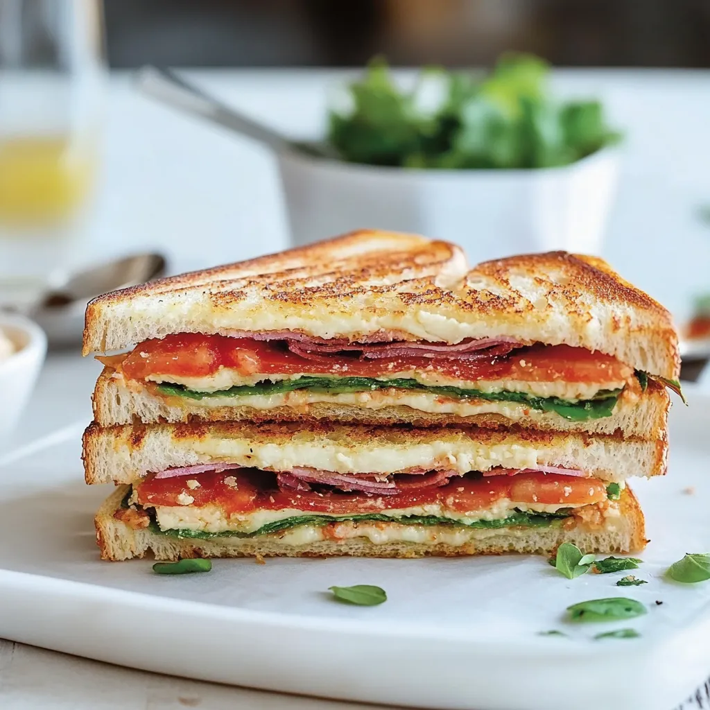 Panino con pomodoro e salmone.