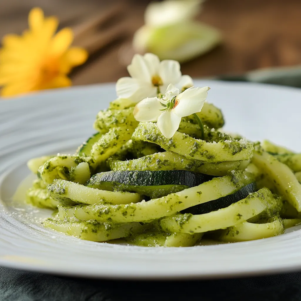 Pasta con verdure pronta da mangiare.
