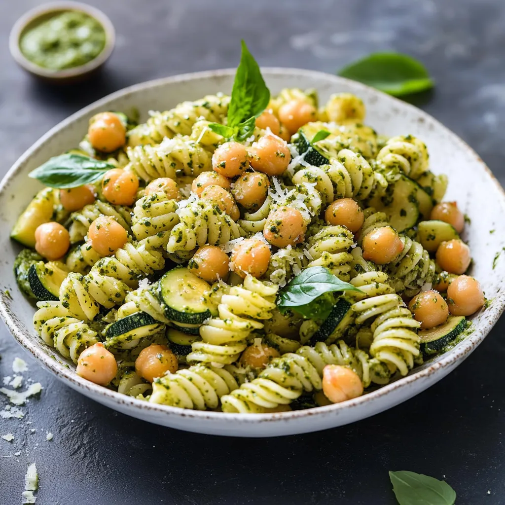 Penne arricchite con verdure e noci.