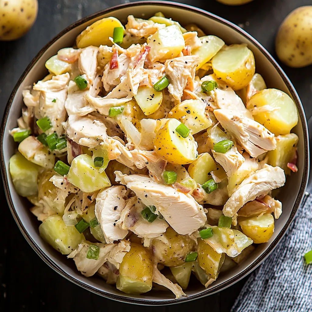 Una scodella di pollo con verdurine.