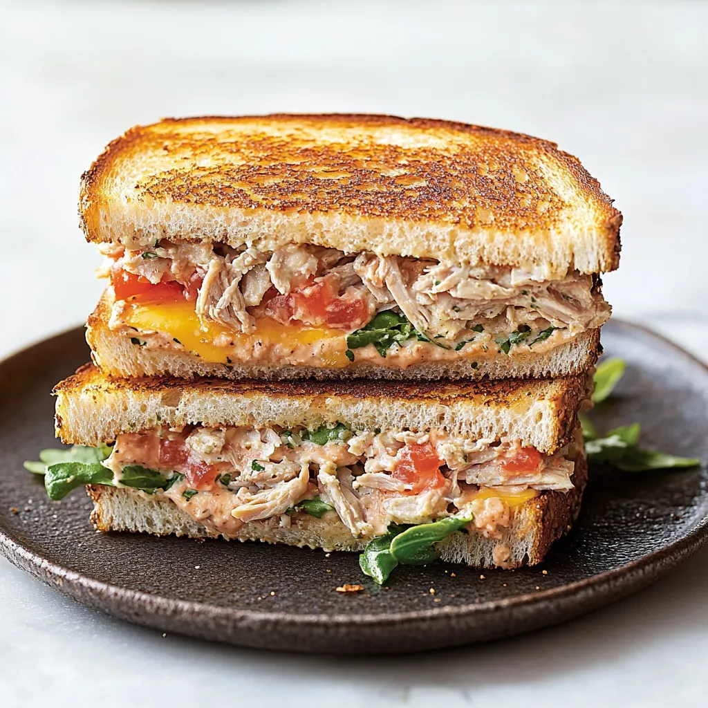 Sandwich ricco con tanti ingredienti.