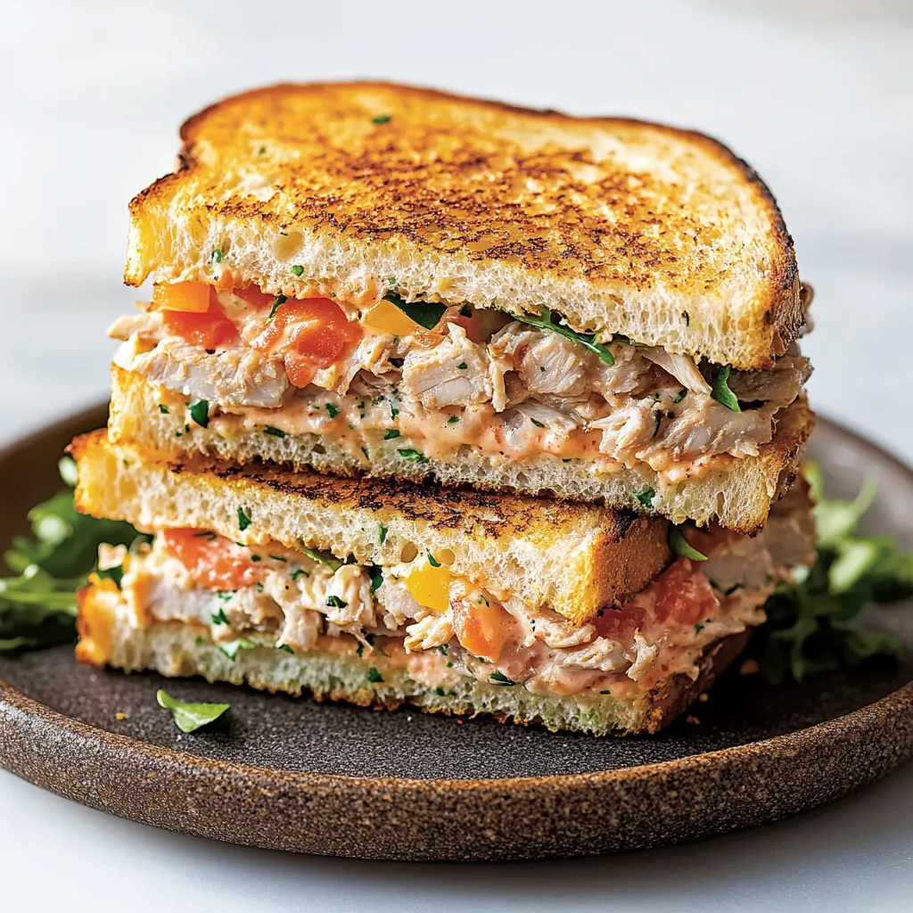 Panino con tonno e verdure.