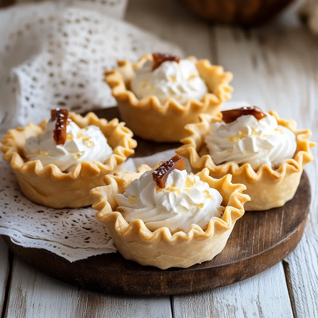 Quattro coppette con mousse cremosa.