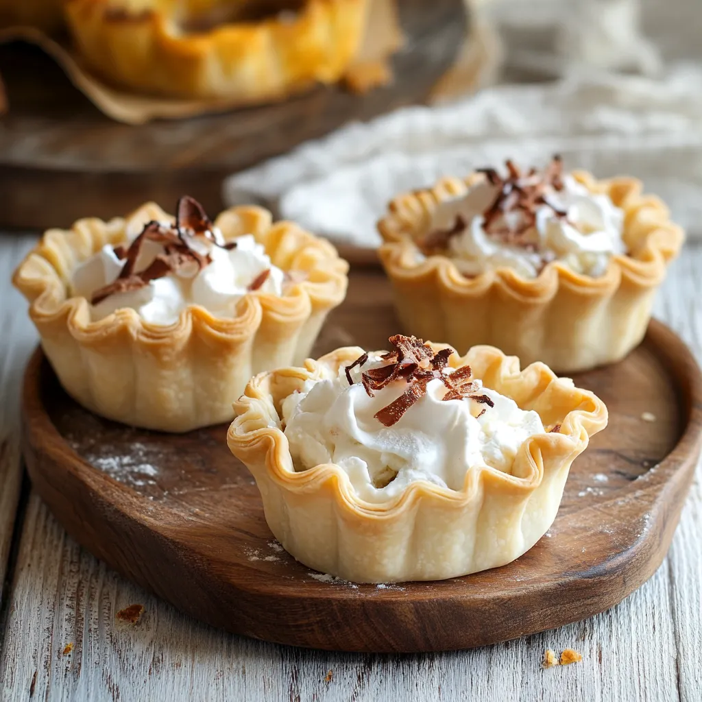 Tre coppette di crema e cacao.