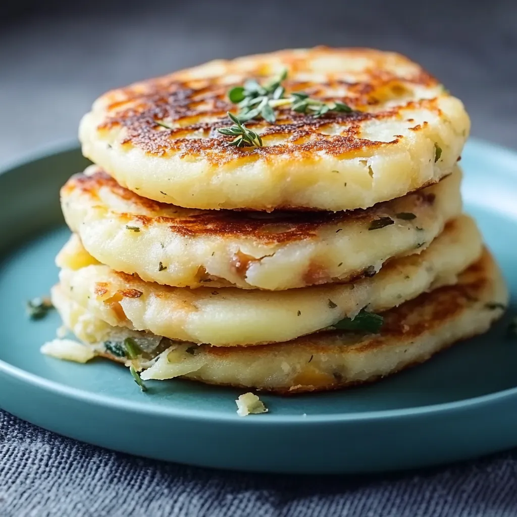 Pancakes salati alle erbe.
