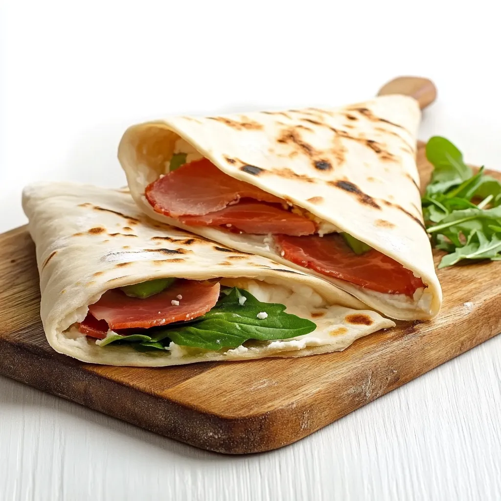 Tortilla italiana con verdure e prosciutto su piatto.
