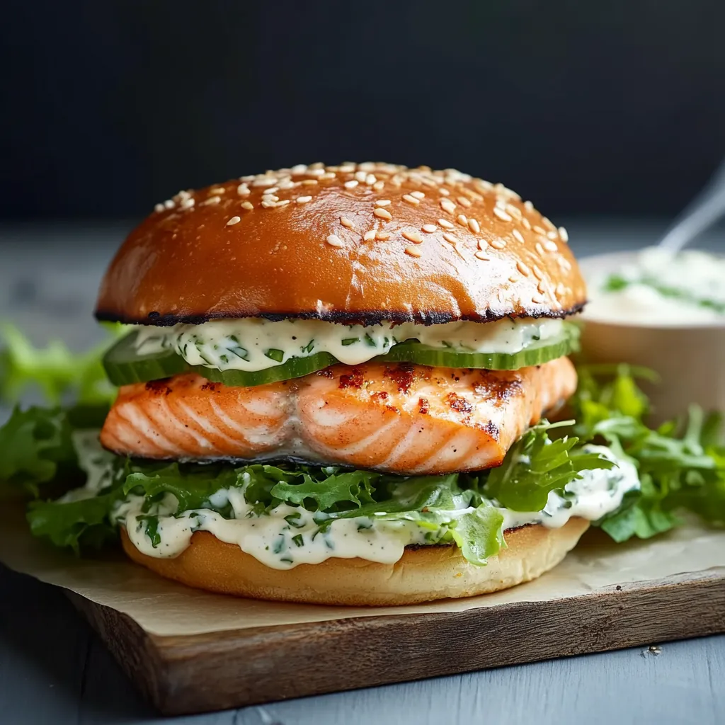 Panino con salmone e insalata mista.