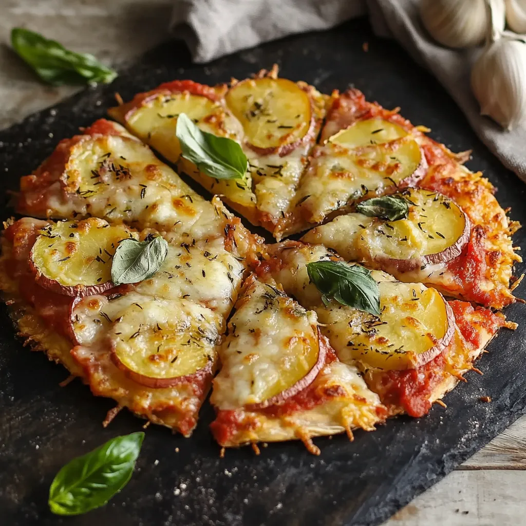 Pizza con verdure e formaggio.