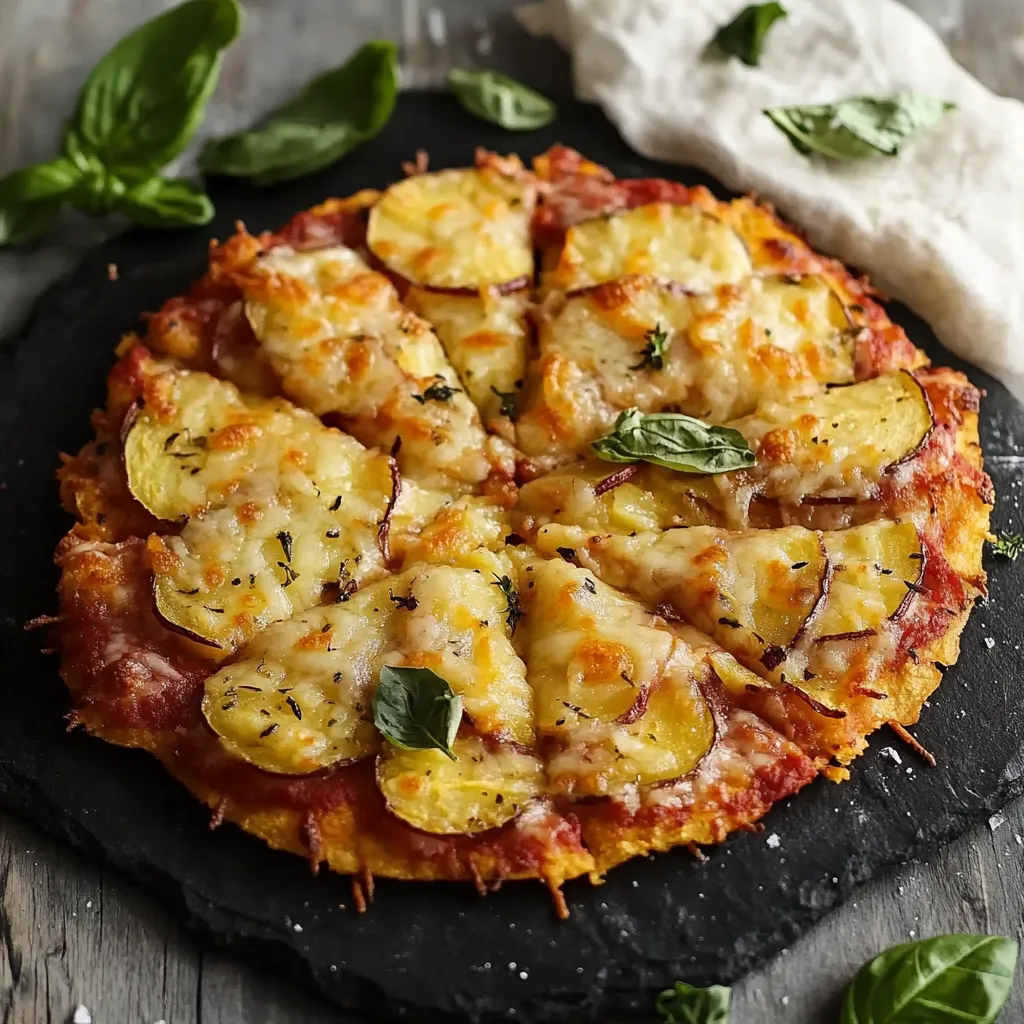 Pizza con verdure e formaggio.