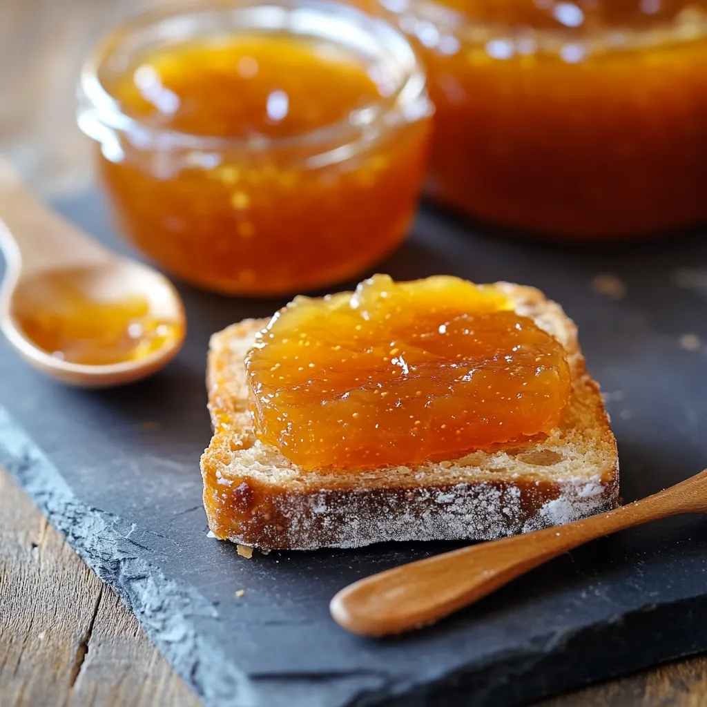 Una fetta di pane con marmellata