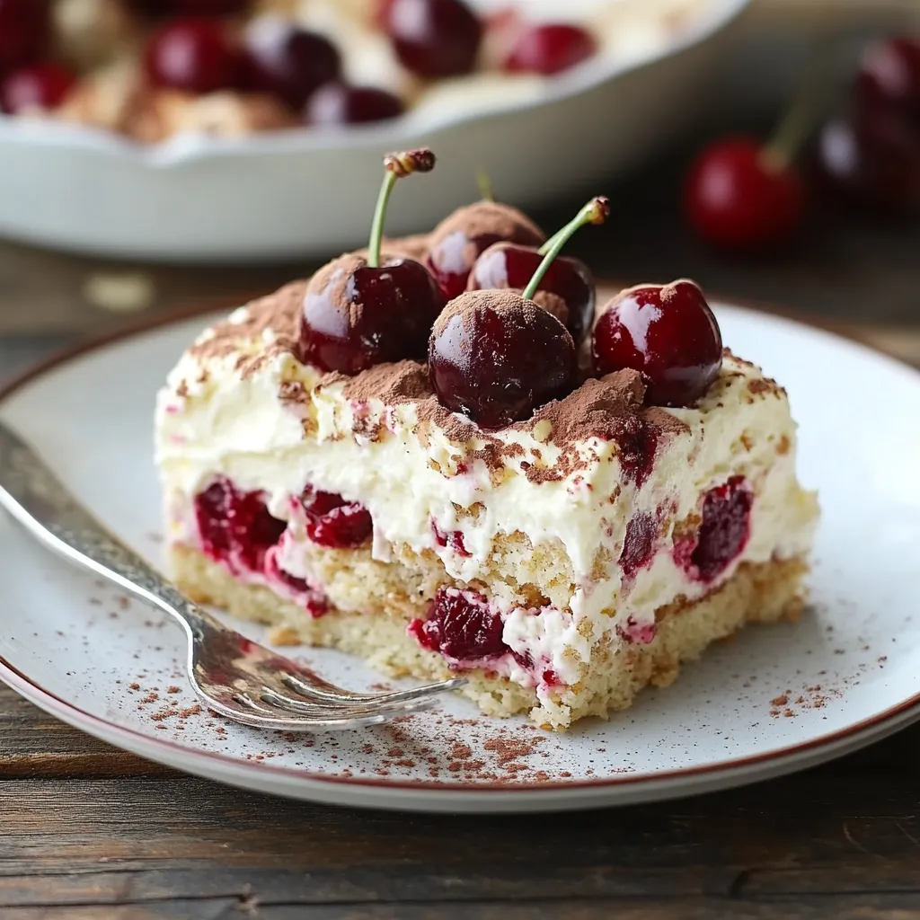 Dolce con strati di frutta e crema.
