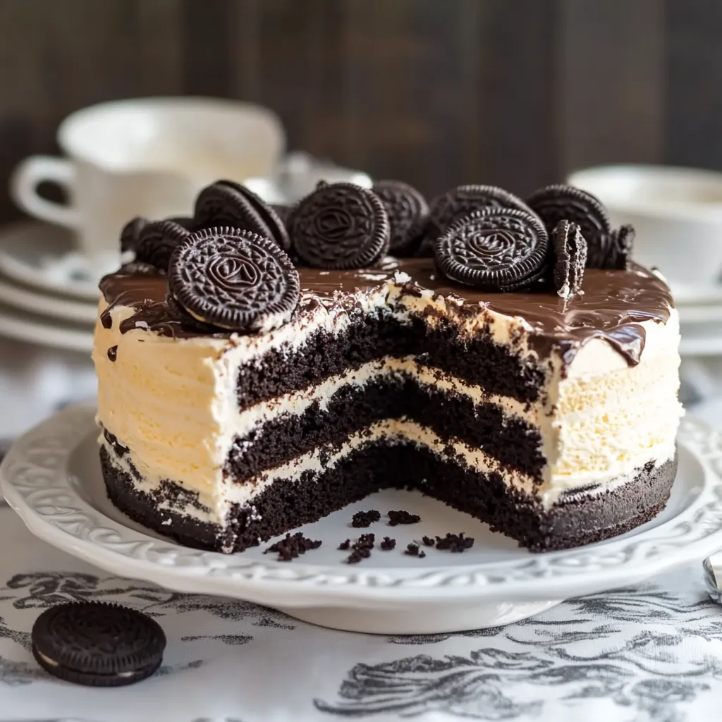 Dolce con crema e cioccolato sciolto.