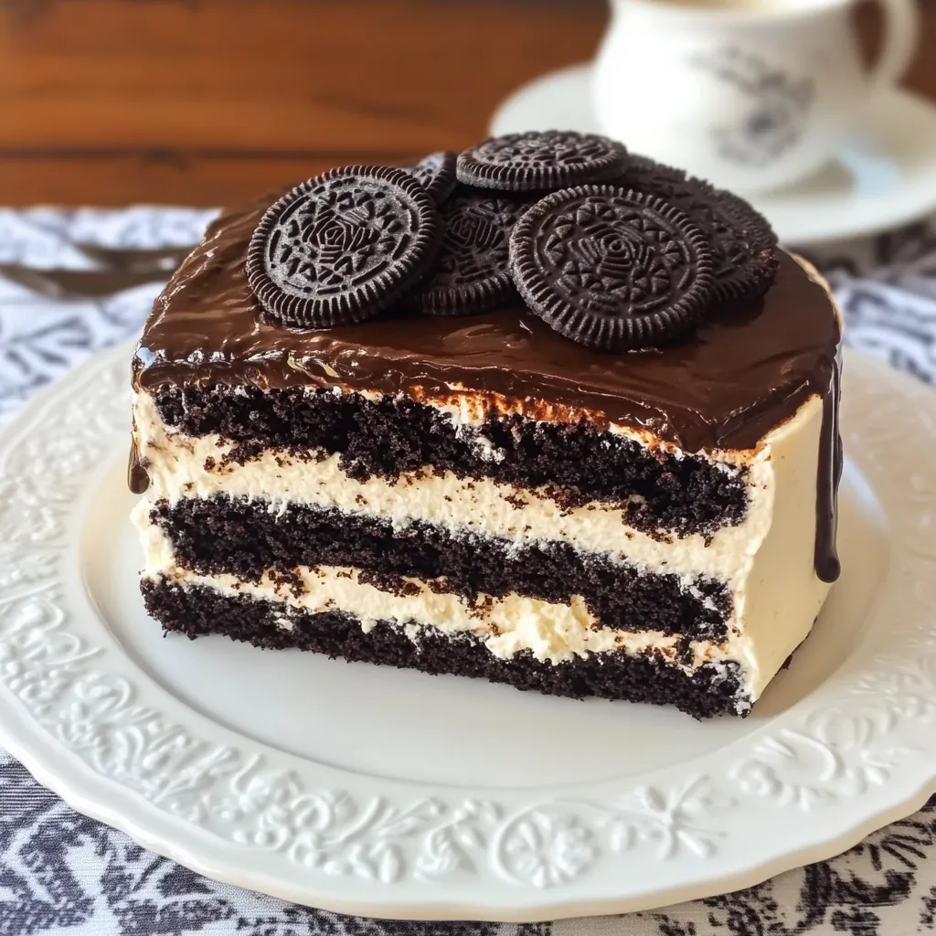 Dessert con crema e dolci al cioccolato.