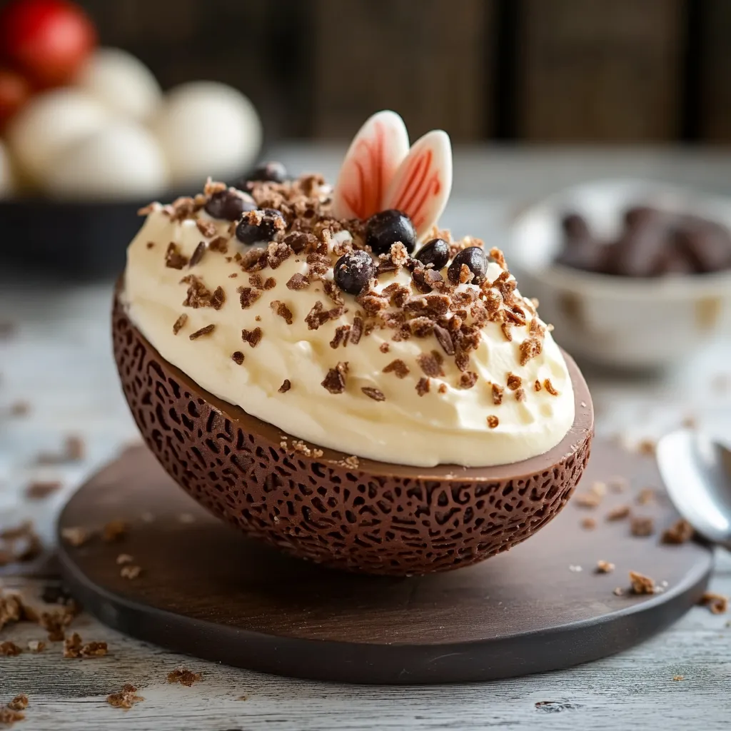 Un dolce con cioccolato e banana frullata.