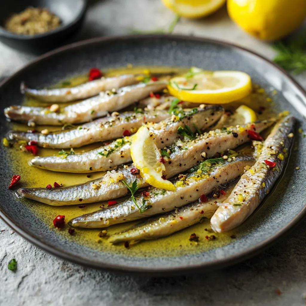 Pesce condito con spezie.