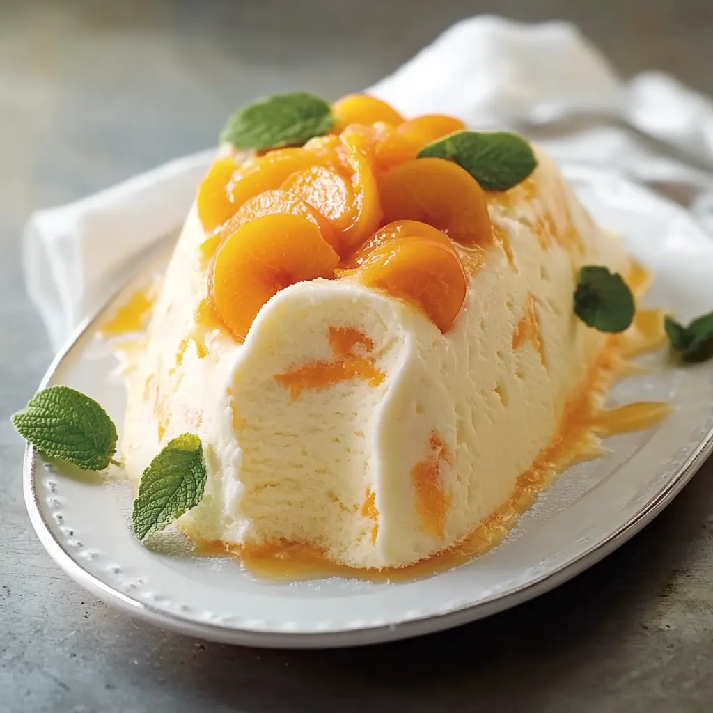 Dolce al cucchiaio con frutta fresca e una crema bianca su un piatto.