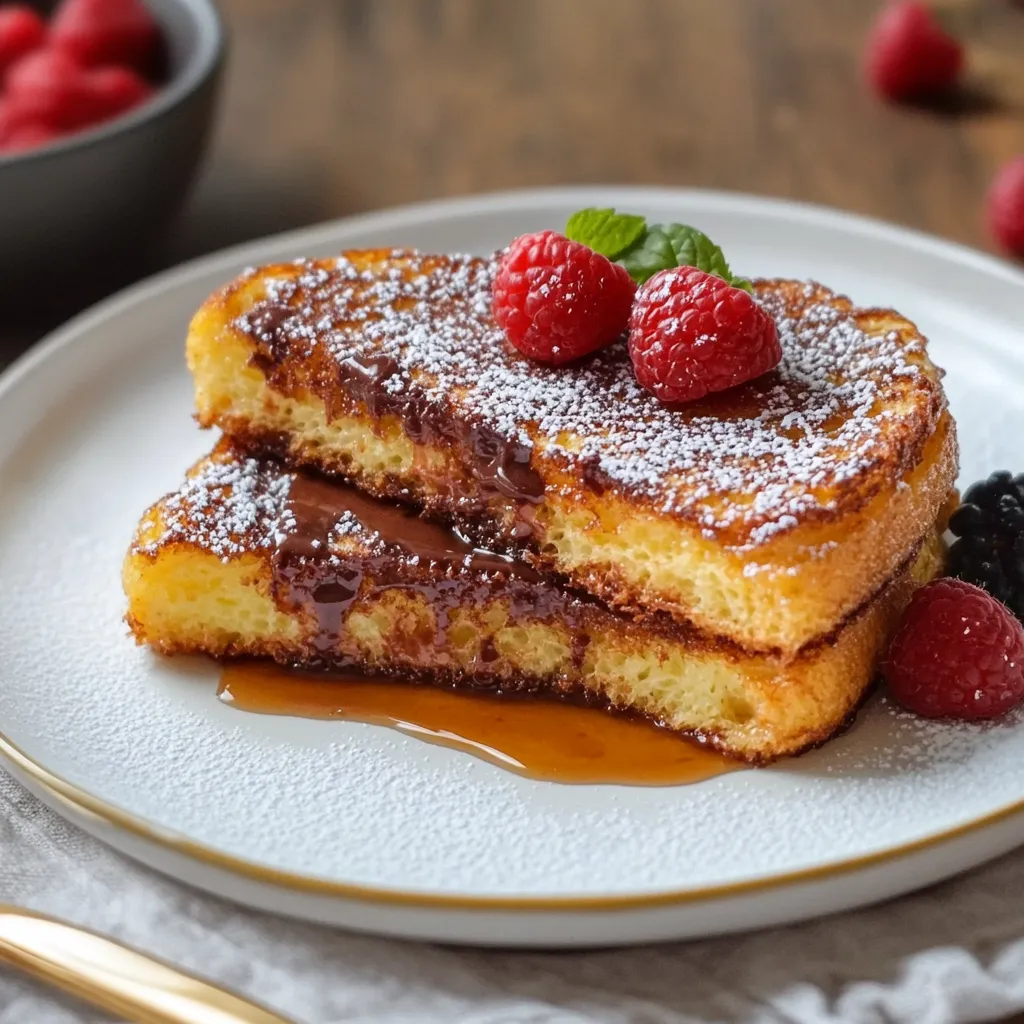 Dolce con frutta fresca e crema spalmabile.