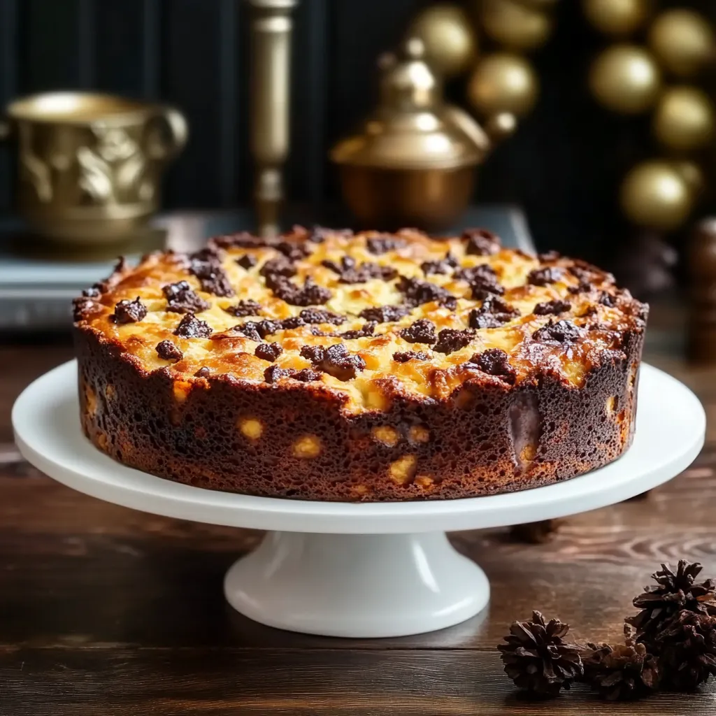Fetta di torta con crema e cioccolato.