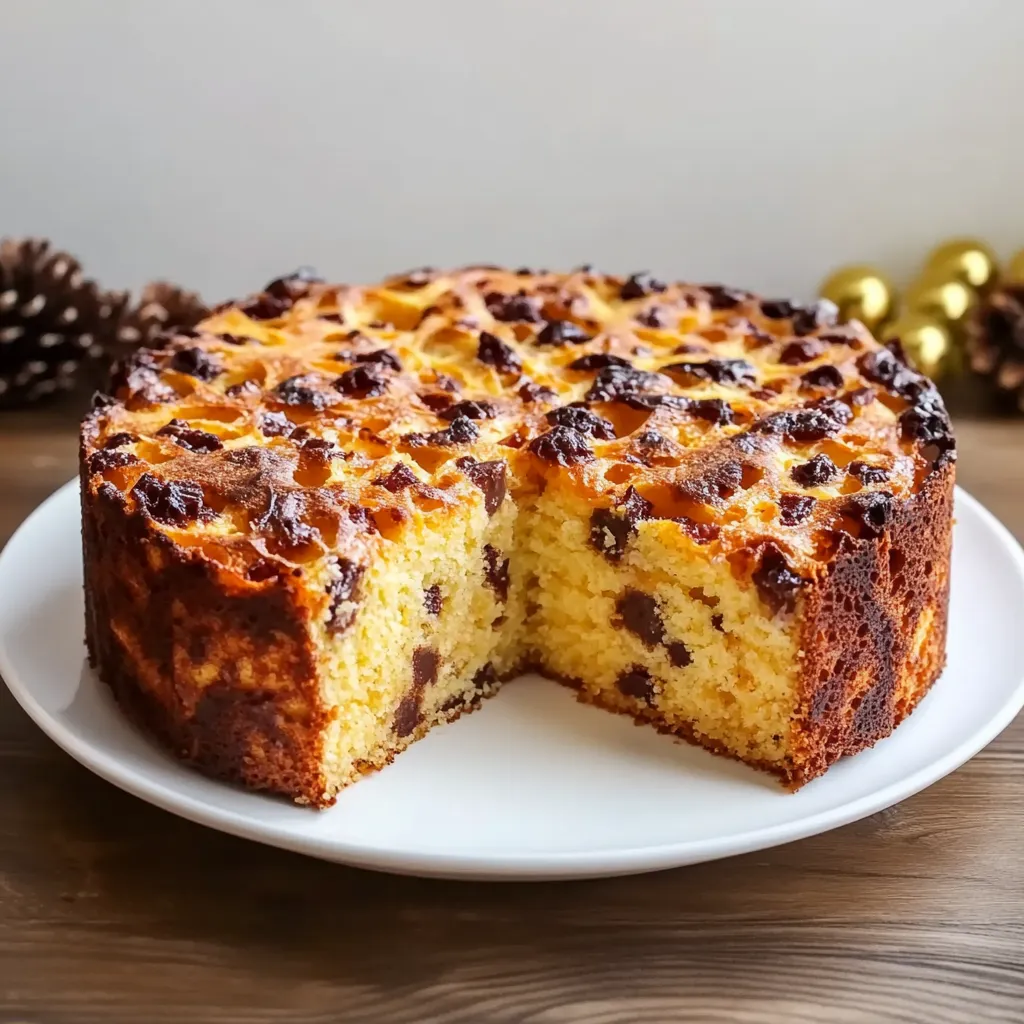 Un cake arricchito con cioccolato.
