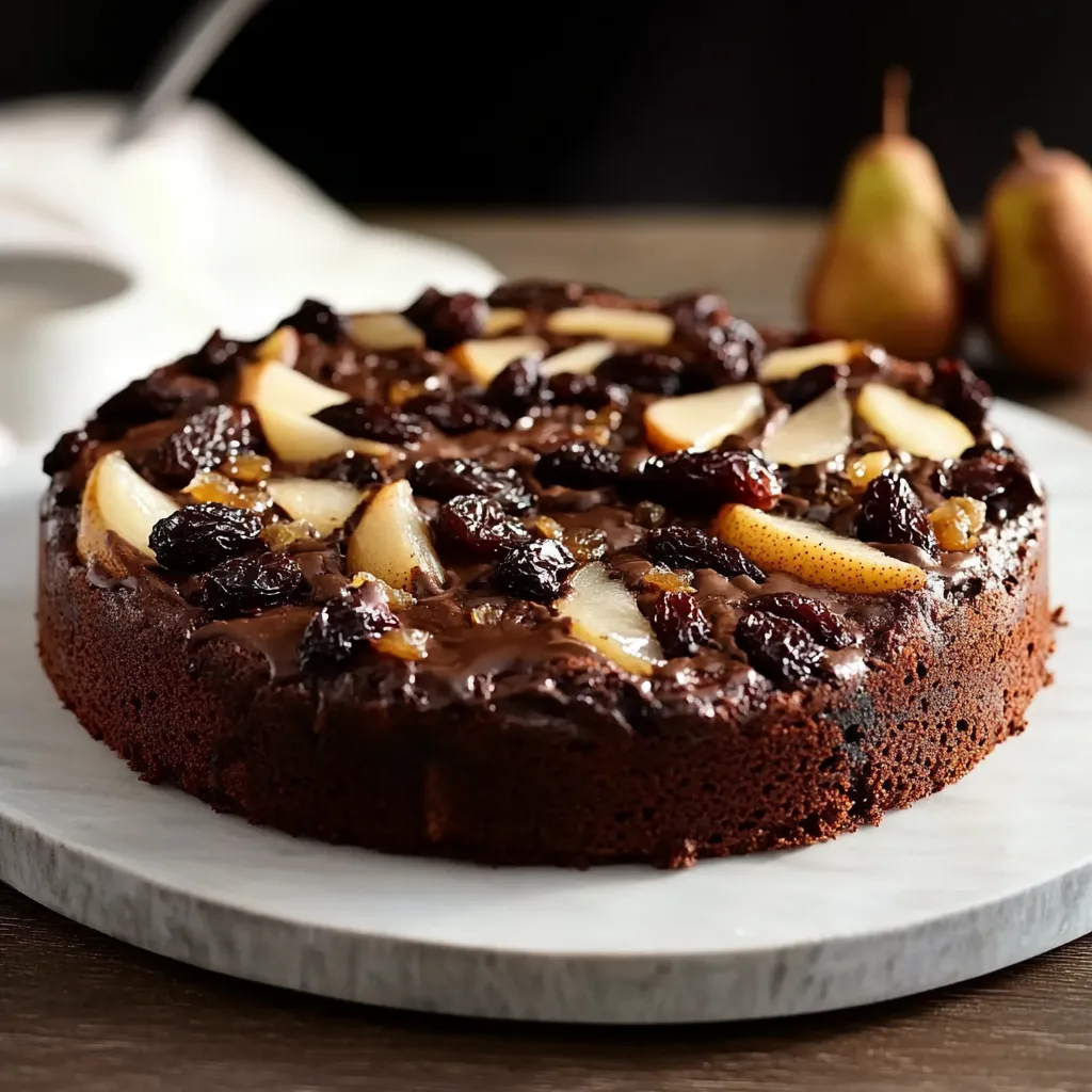 Dessert con cioccolato e frutta fresca.