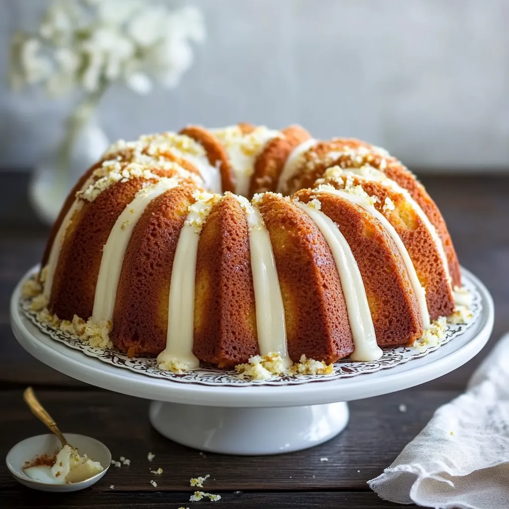 Torta con strati di crema e zucchero.