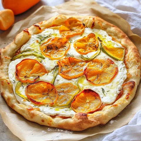 A pizza with a lot of orange slices on it.