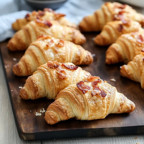 Cornetti con bacon e Grana.